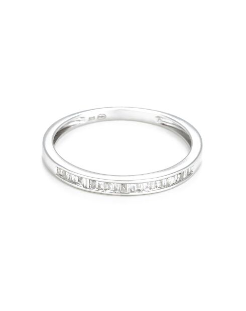 Bague Alliance Road Diamant 0.12 ct or blanc