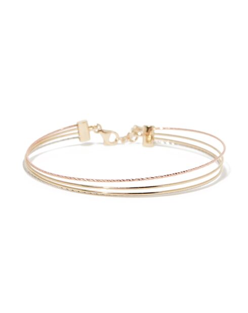 Bracelet Raymond or tricolore