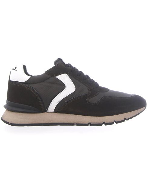 Sneakers en Cuir Liam Race marron