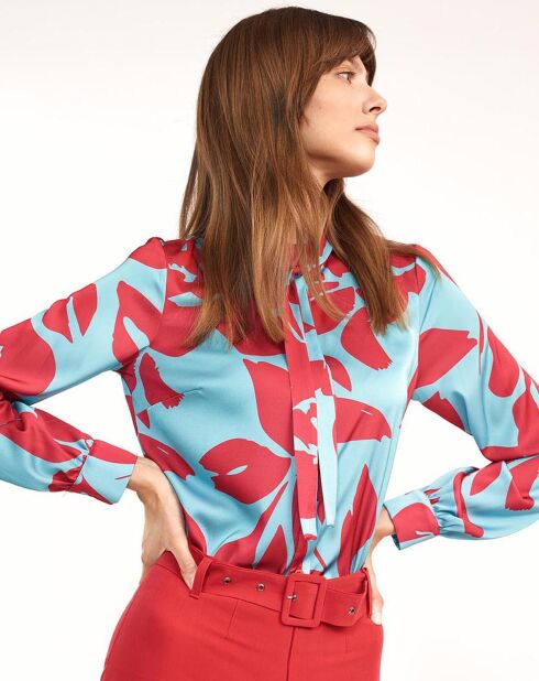 Emma türkisfarbene Bluse