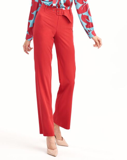 Pantalon Olivia rouge