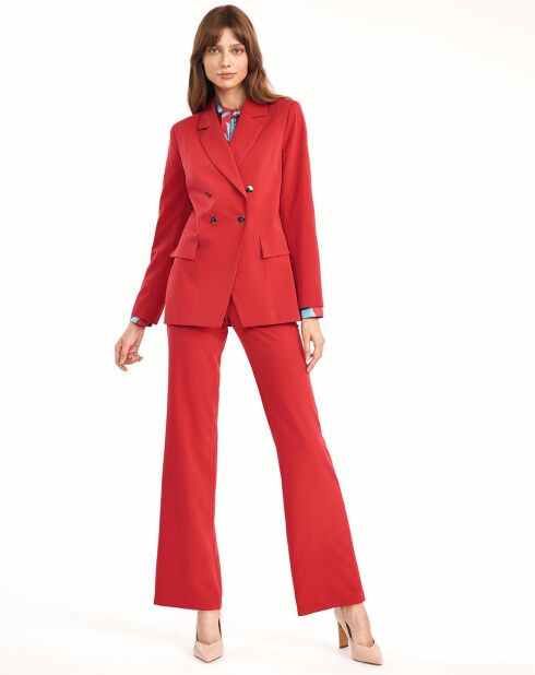Pantalon Olivia rouge