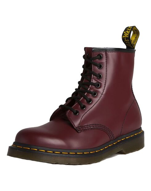 Boots en Cuir 1460 bordeaux