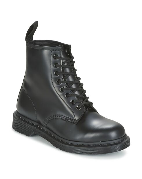 Boots en Cuir 1460 Mono Smooth noires