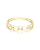 Bague Maillage Diamants 0.01 ct or jaune