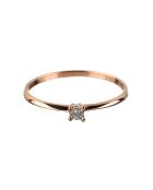 Bague Pure Diamant 0.01 ct or rose