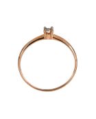 Bague Pure Diamant 0.01 ct or rose