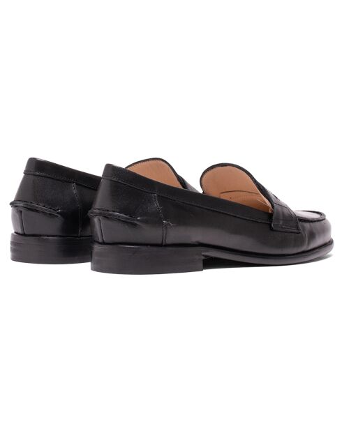 Mocassins en Cuir Wee noirs