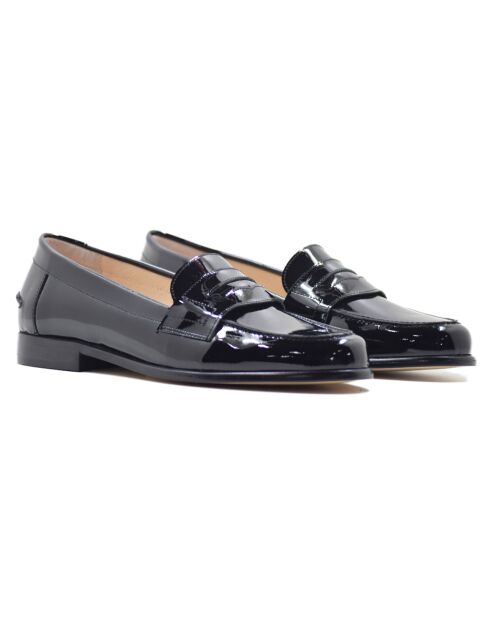 Mocassins en Cuir Vernis Wee noirs