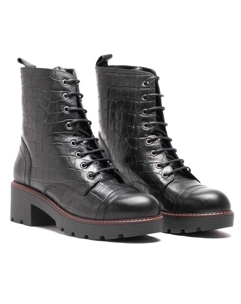Stivali Lee in pelle nera - tacco 5 cm