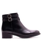 Schwarze Alma Lederstiefeletten