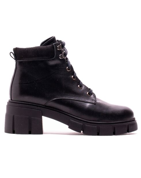 Stivaletti Lio in pelle nera - Tacco 6 cm