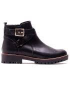 Schwarze Kali Lederstiefel
