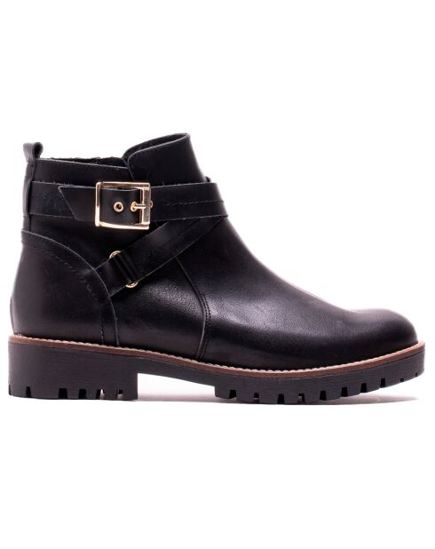 Schwarze Kali Lederstiefel