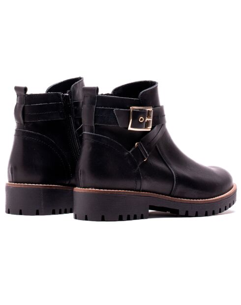 Schwarze Kali Lederstiefel