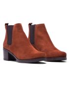 Botas Chelsea de piel y terciopelo Tan Lint, tacón de 5,5 cm