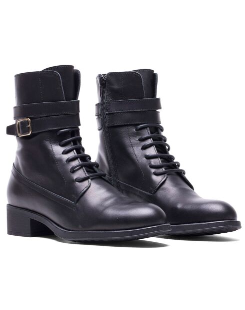 Black Go leren laarzen