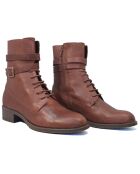 Go braune Lederstiefel