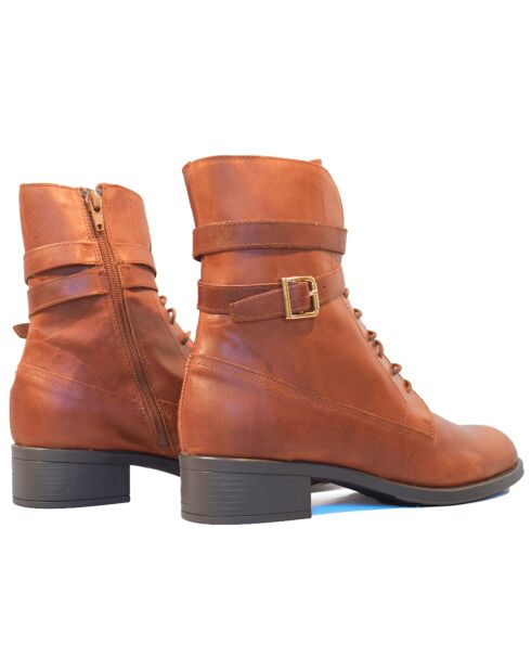 Botas de piel Go Camel