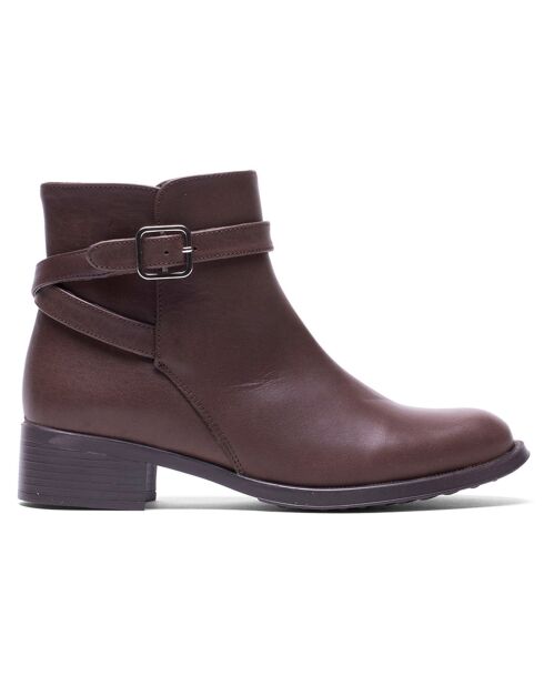 Braune Lederstiefel Pete