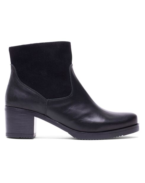 Stivaletti Aly neri in pelle - Tacco 6 cm