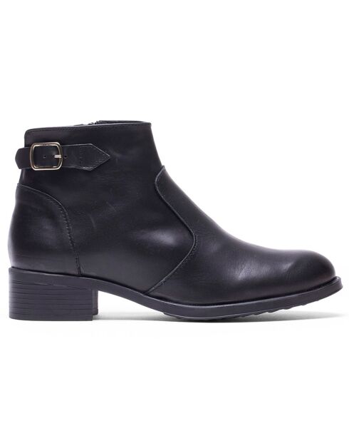 Botines de piel negros Eve