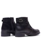 Botines de piel negros Eve
