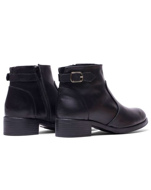 Botines de piel negros Eve