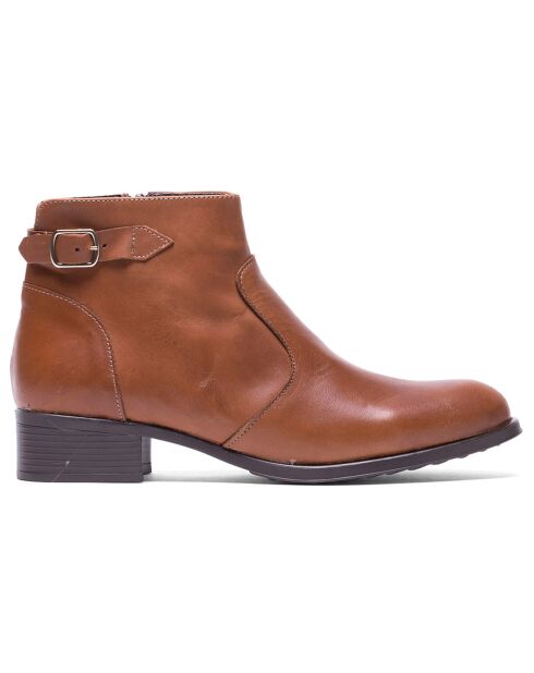 Eve camel leren laarzen