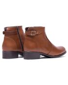 Botas Eve de piel camel