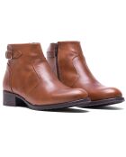 Botas Eve de piel camel