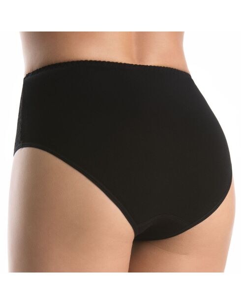 Culotte taille haute en Dentelle Sandra noire