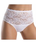 Culotte taille haute en Dentelle Sandra blanche