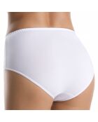 Culotte taille haute en Dentelle Sandra blanche