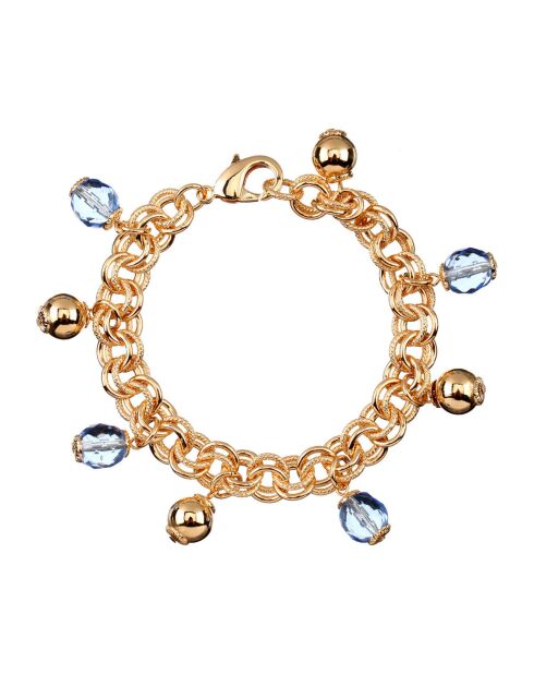 Bracelet Paulina doré/bleu