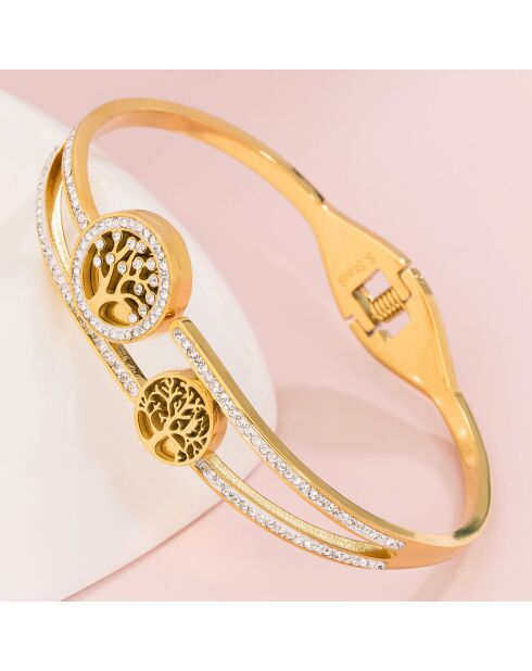 Bracelet Jonc Evanatur doré