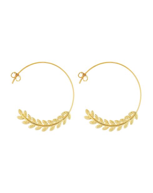 Boucles d'oreilles Cesaria dorées
