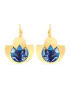 Boucles d'oreilles Tanzania bleu nuit