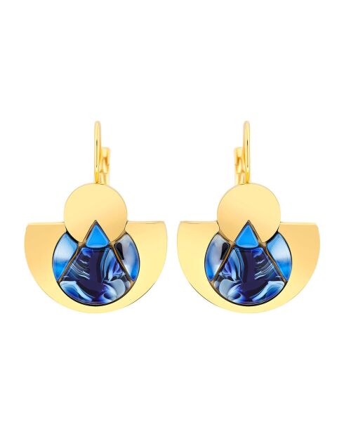 Boucles d'oreilles Tanzania bleu nuit