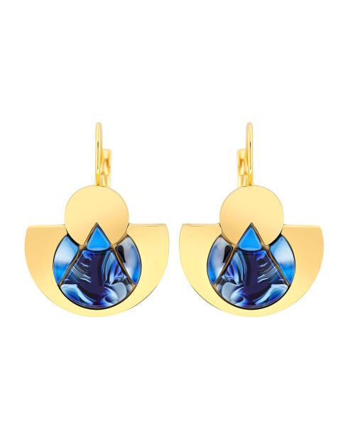 Boucles d'oreilles Tanzania bleu nuit