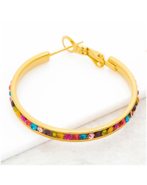 Oriana mehrfarbige Ohrringe Ø 3,5 cm