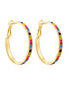 Oriana veelkleurige oorbellen Ø 3,5 cm