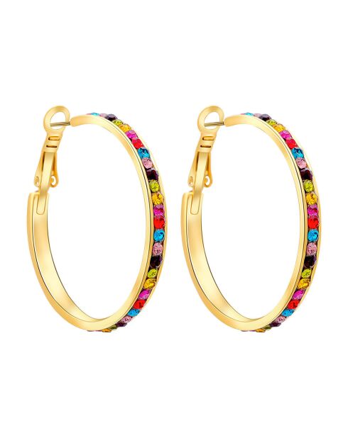 Oriana mehrfarbige Ohrringe Ø 3,5 cm