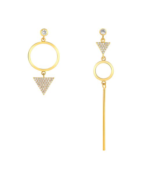 Goldene Designos Ohrringe