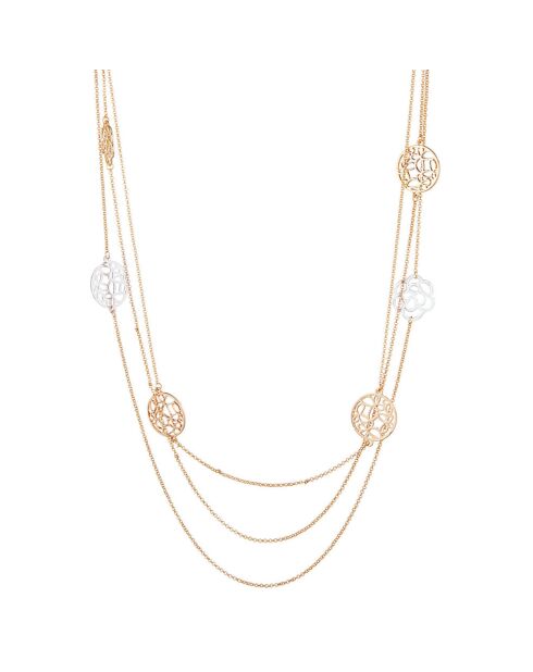 Sautoir Lianor argenté/doré/rosé