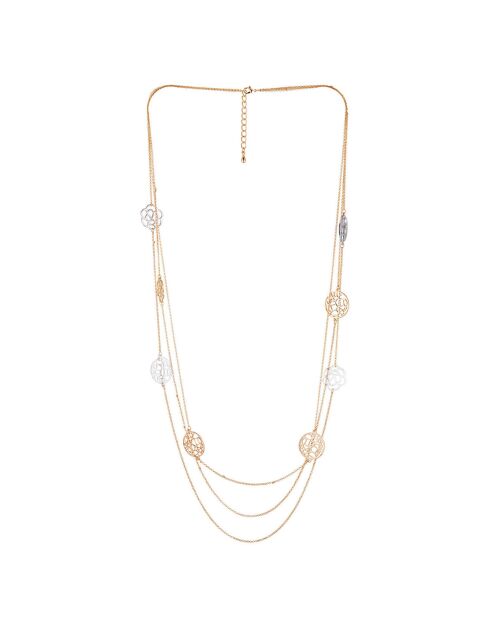 Sautoir Lianor argenté/doré/rosé