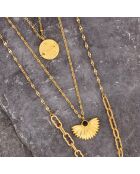 Collar Galaxa dorado/negro