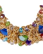 Collier Tortak Deynos doré/multicolore