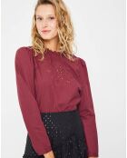 Blouse Baba bordeaux