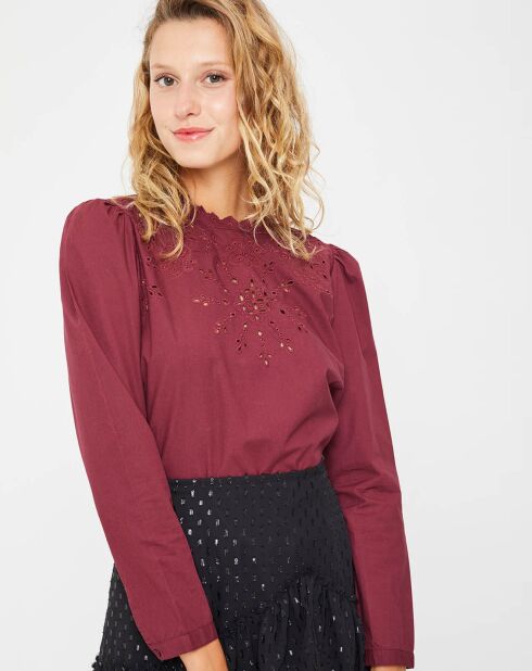 Blouse Baba bordeaux
